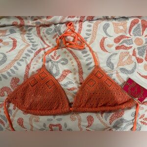 NWT size M Candies coral bikini top